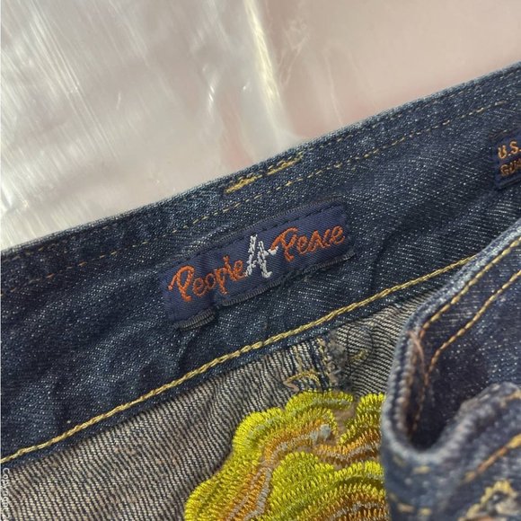New People4Peace New Low Rise Boot Cut Size 31 - Picture 9 of 13